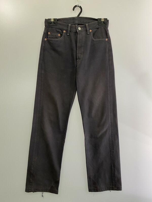 すさきLevi's 501XX 後染め　W31L34 USA製刻印532 Levi's 501 90年代 後染めブラックデニム ボタン裏532 USA製