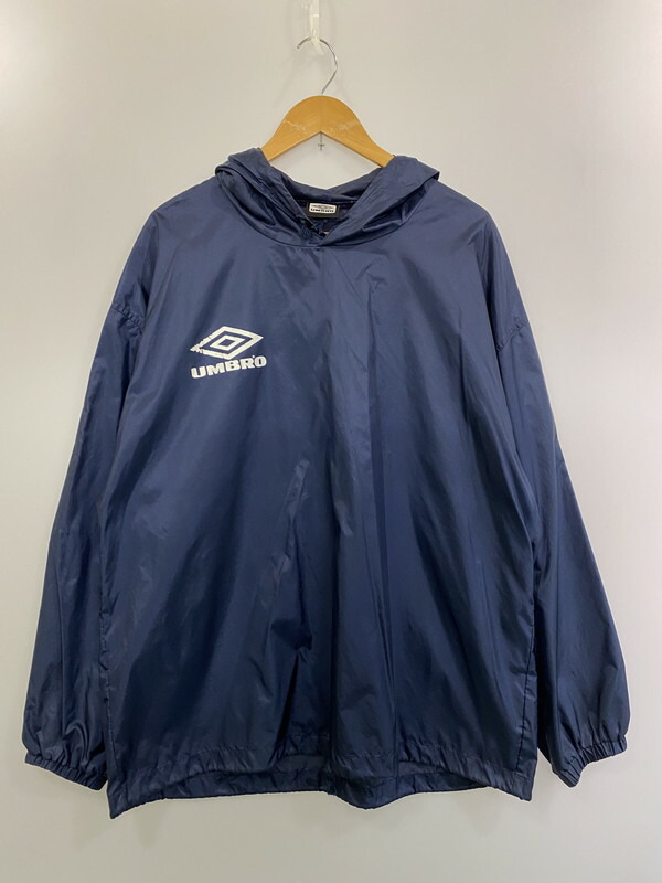 UMBRO ナイロンジャケット アンブロ ブルーウインドブレーカ 90年代 ビンテージ UMBRO アンブロ ロゴ アフルジップ ナイロン