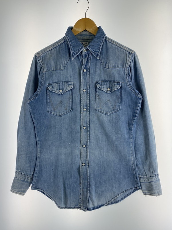 【現況乗り合い船品】【メンズ】  60S DENIM SHIRT 60日にち ジーンズティーシャツ 長袖 メンズ トップス 146-250321-em-34-時間 色合い：インディゴブルー 生生世世Net店 カジュアルシャツ-メンズファッション