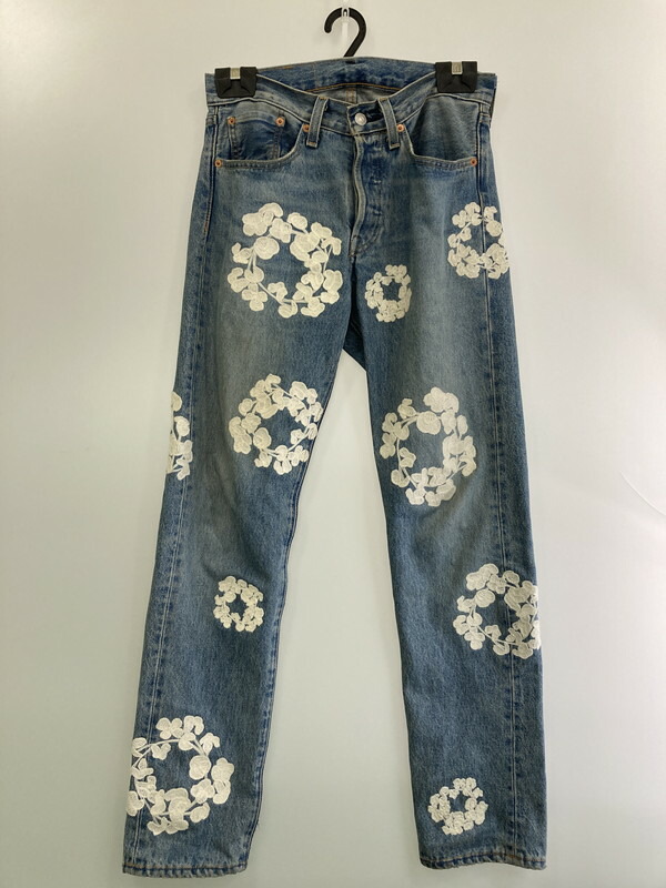 DENIM TEARS花柄ヴィンテージデニムパンツ｜ライトウォッシュW32 Denim Tears(デニムティアーズ) デニム・ジーパン(メンズ