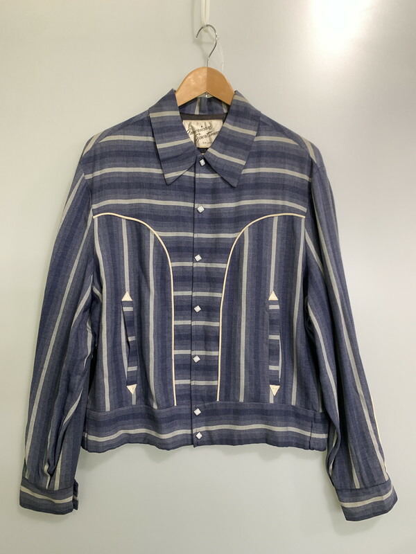 百貨店SALE 30%OFF~【中古品】【メンズ】  AMERICAN SPORTSMAN アメリカン運動選手 50S STRIPED WESTERN JACKET ウェスタンジャケット 146-250713-AS-95-時間 大きさ：L 色つや：米国海軍 生生世世Net店