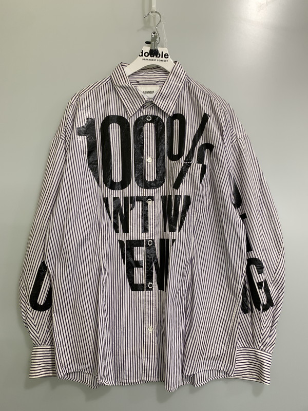 【doublet】ダブレット ワイドシルエットシャツ M Size　ホワイト doublet - doublet 25AW VILLAIN COVER PRINT T-SHIRT