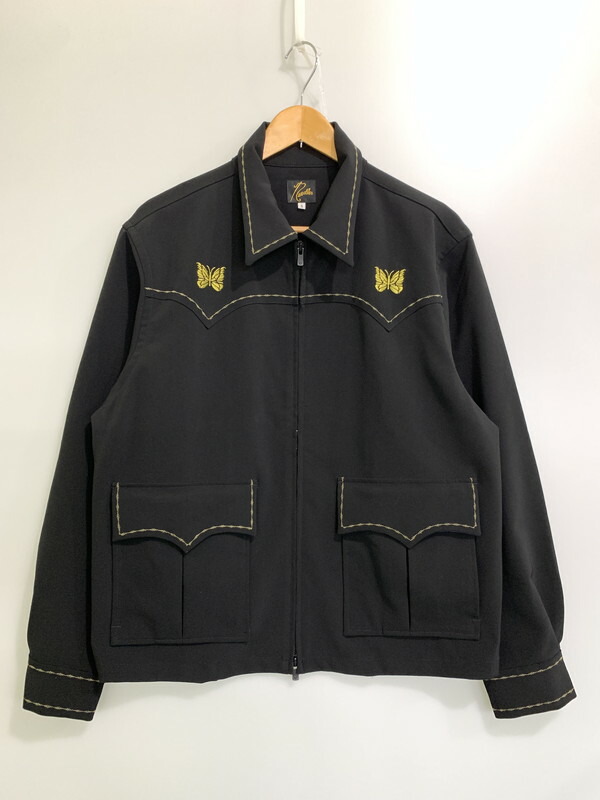 ニードルス アワードジャケット スカジャン ブラック M Needles ニードルス FW24 AWARD JACKET (EXCLUSIVE) / BLK - NUBIAN