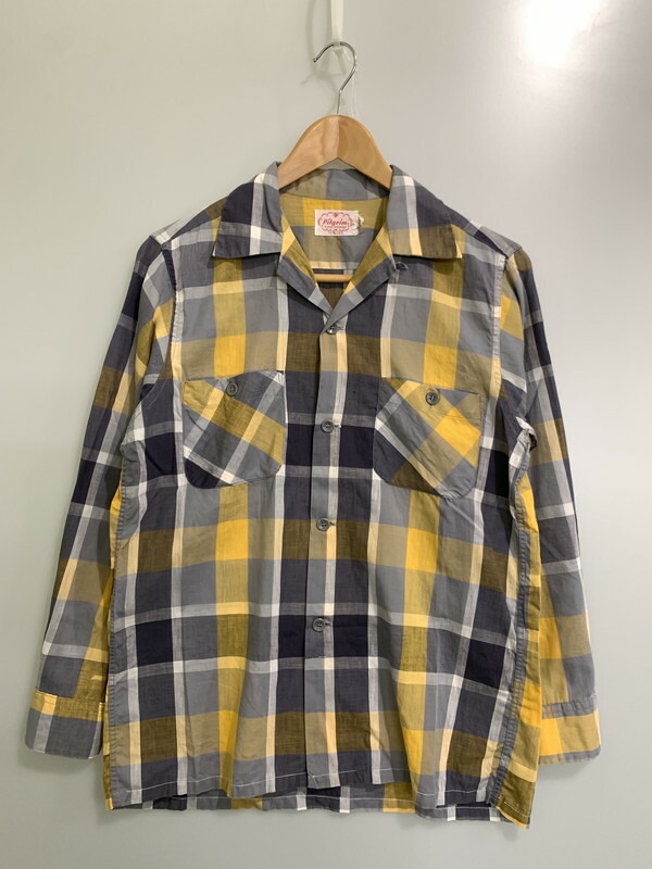 極美品 Pilgrim Surf+Supply 23AW オンブレチェックシャツ 37110257594_D_2.jpg