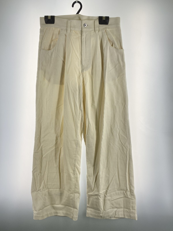 【中古品】【メンズ】 VICTIM&CO. CORDUROY BAGGY SLACKS VTM-23-P-105 ヴィクティム コーデュロイ バギー スラックス パンツ ボトムス 151-250809-yn-31-min サイズ：XL カラー：アイボリー 万代Net店