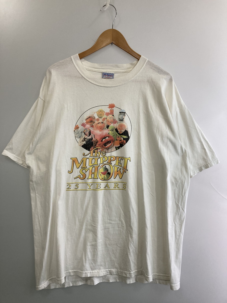 【中古品】【メンズ】 THE MUPPET SHOW マペット・ショー 2002 25TH ANNIVERSARY T‐SHIRT アニバーサリー Tシャツ トップス 146-250816-ks-20-min サイズ：XL カラー：ホワイト 万代Net店