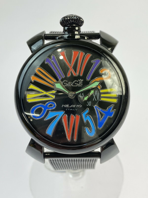 美品 GaGa MILANO ガガミラノ 目覚まし時計 黒 ブラック 時計 楽天市場】☆保証書付き【GaGa MILANO】ガガミラノ マヌアーレ
