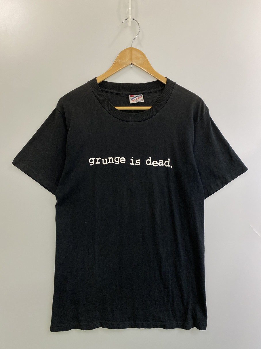 百貨店SALE 30%OFF~【中古品】【メンズ】  UNITED SPORTS ユナイテッド運動競技 90S GRUNGE IS DEAD. TEE 遊撃手衣袂 146-250827-AS-8-時間 大いさ：M 色合い：黒いこと 生生世世Net店