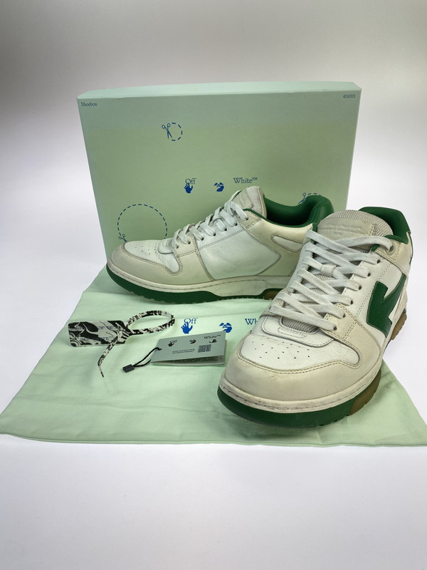 【現況乗り合い船品】【メンズ】 OFF-WHITE 象牙色 OMIA189F20LEA0010155 OUT OF OFFICE OOO LOW TOPS 靴 シューズ スニーカー 162-250831-AS-7-時間 大きさ：43 色合い：白いこと/緑であること 万劫末代Net店
