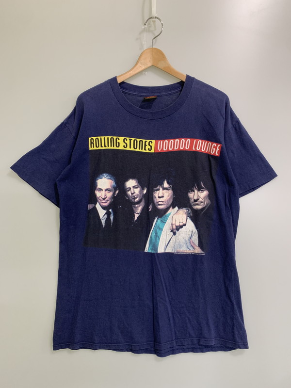 百貨店SALE 30%OFF~【中古品】【メンズ】  ROLLING STONES ローリングストーンズ 1994 95 VOODOO LOUNGE TOUR TEE BROCKUM引き舟 遊撃手捩り 146-250902-AS-55-時間 大きさ：L 色合い：米国海軍 未来永劫Net店