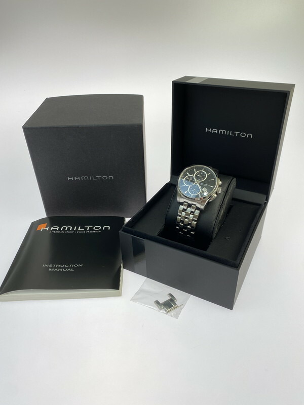 【美品】ハミルトン　ジャズマスターロードレーシング ハミルトン ジャズマスター ロードレーシング H328162 ブラック メンズ