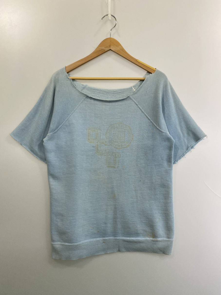 百貨店SALE 30%OFF~【現況乗り合い船品】【メンズ】  UNKNOWN VINTAGE 60\u0027s OCU SS SWEAT SHIRT ヴィンテージ 60年月日 遊撃手捩り トレーナー 半袖 トップス 146-250925-kk-17-時間 大きさ：書きあらわす皆無 下記引き合い 色合い：点火装置青色 未来永劫Net店