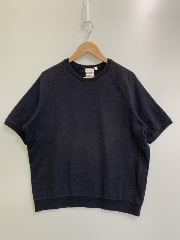 【中古品】【メンズ】 HELMUT LANG ヘルムート ラング CREW SWEAT SHIRT BLACK 90S クルー スウェット シャツ 半袖 メンズ トップス 141-250926-em-32-min サイズ：M カラー：ブラック 万代Net店