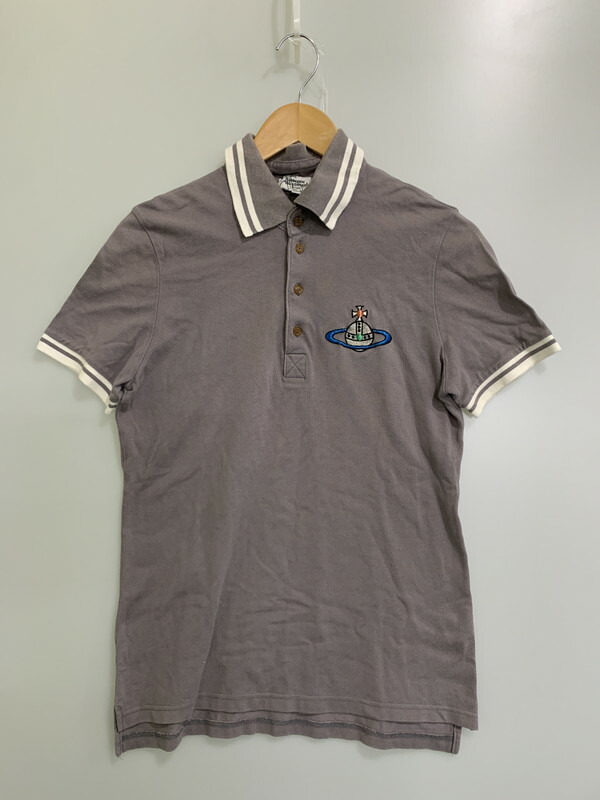 Vivienne Westwood ハート襟ポロシャツ SAFETY PIN HEART ポロシャツ(ブラック)（メンズ）（2612352003