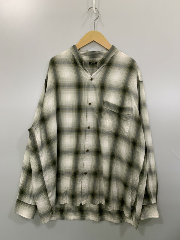 百貨店SALE 30%OFF~【中古品】【メンズ】ADAM ET ROPE アダム エ ロペ DRAPE CHECK LS SHIRT GREEN WILD LIFE TAILOR GPG-44010-A 24SS ドレープ 照合のしるし 長袖 プルオーバー メンズ オープンカラーシャツ 140-251003-em-04-時間 大きさ：L 色つや：緑であること系 生生世世Net店