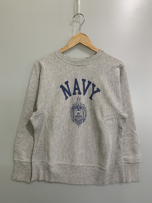 百貨店SALE 30%OFF~【中古品】【メンズ】 Champion はやりっ児 80\u0027s NAVY PRINT REVERSE WEAVE CREWNECK SWEATSHIRT VINTAGE 80年月日 米国海軍 刷り上げる リバースウィーブ クルーネックスウェットシャツ 146-251008-kk-31-時間 大きさ：S 色つや：薄墨色 生生世世Net店