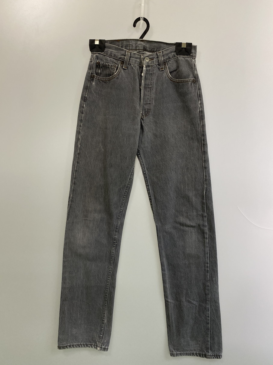 【中古品】【メンズ】 Levi's リーバイス 501 86年製造 ボタン裏刻印653 先染め BLACK DENIM PANTS デニムパンツ 157-251012-ks-35-min サイズ：W28L34 カラー：インディゴ 万代Net店