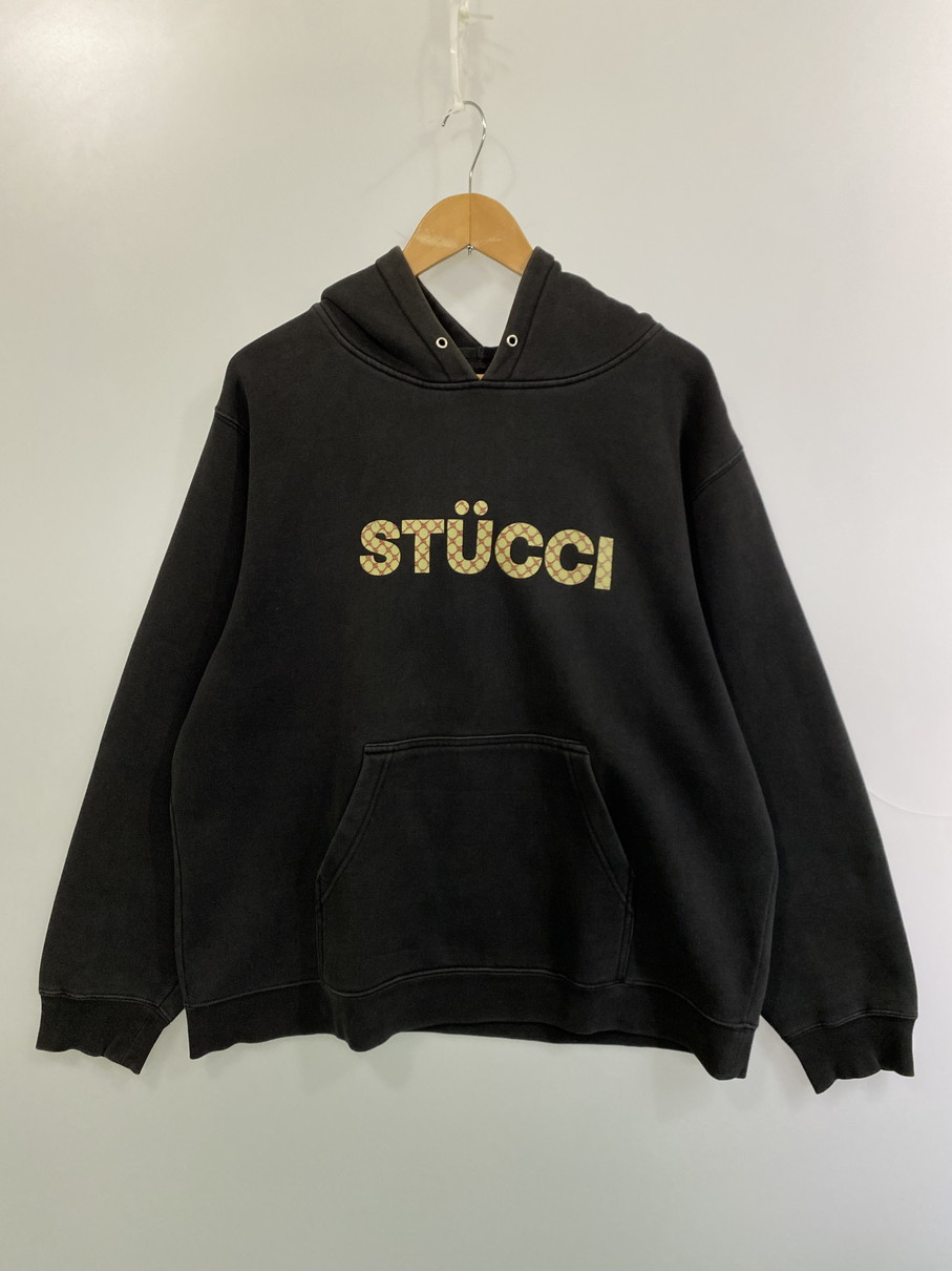 百貨店SALE 30%OFF~【中古品】【メンズ】 STUSSY ステューシー 90\u0027S STUCCI HOODIE 90年月日 汗水 フーディー パーカー メンズ トップス 142-251019-em-60-時間 大きさ：L 色つや：黒いこと 生生世世Net店