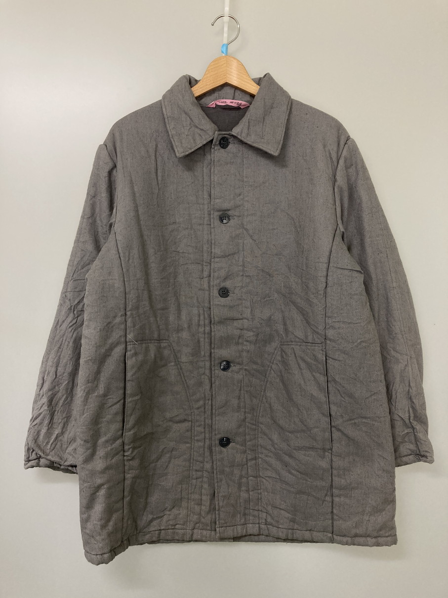 【中古品】【メンズ】  VEB WATTANA ユーロ細工物 GERMANY WORK PADDING JACKET ジャーマニー 細工物 パディングジャケット アウター 146-251021-kk-15-時間 大きさ：48 色合い：薄墨色 未来永劫Net店
