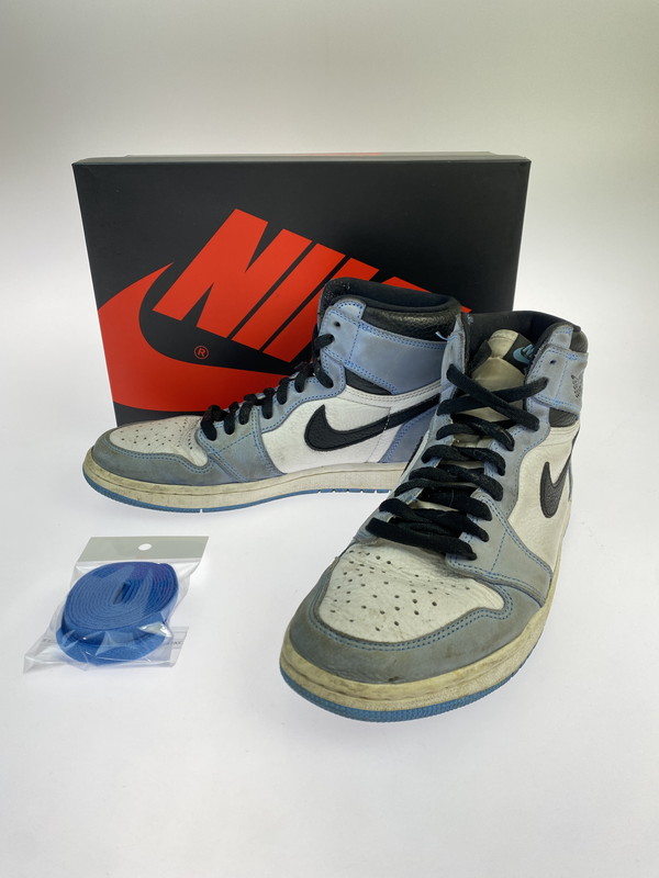 【現状渡し品】【メンズ】 NIKE ナイキ AIR JORDAN 1 HIGH OG 555088-134 エア ジョーダン 1 レトロ ハイ オリジナル スニーカー 靴 160-251021-kk-46-min カラー：WHITE/BLACK-UNIVERSITY BLUE 万代Net店