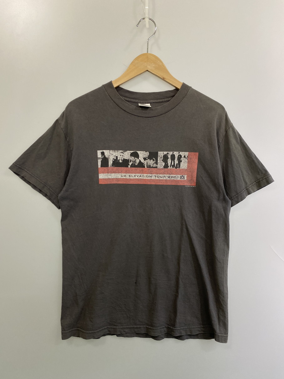 百貨店SALE 30%OFF~【現況乗り合い船品】【メンズ】  U2 ELEVATION TOUR 2001 PRINT TEE 半袖 Ｔシャツ ロックバンド 刷り上げる 周遊旅行Ｔ メンズ トップス 146-251024-em-47-時間 大きさ：M 色合い：薄墨色 未来永劫Net店