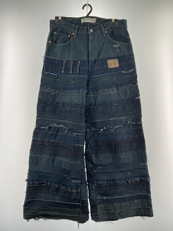 楽天市場】【中古】Dessin de mode リメイクデニムパンツ インディゴ