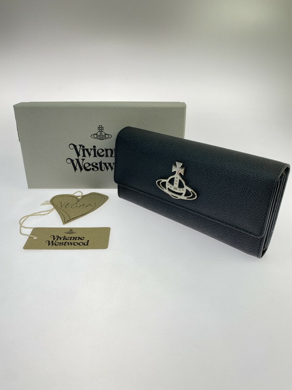 【中古美品】【メンズ/レディース】 Vivienne Westwood ヴィヴィアンウエストウッド ANNIE LONG WALLET 長財布 200-251026-ks-40-min カラー：ブラック 万代Net店 17,424円