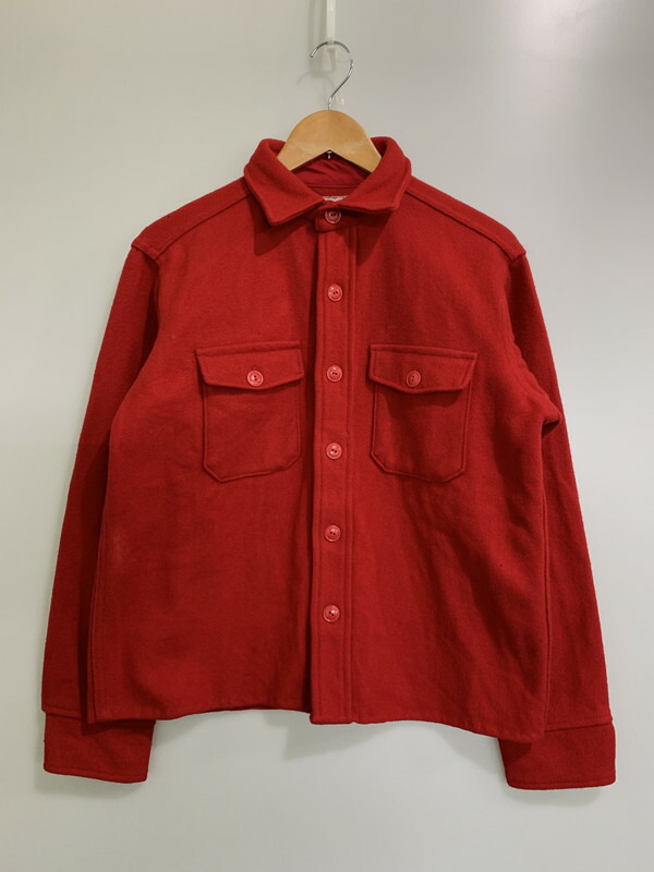 【中古品】【メンズ】  MELTON メルトン 60\u0027s HEAVY FLANNEL SHIRT VINTAGE 60年月日 ヘビーフランネルシャツ 長袖 トップス ヴィンテージ 146-251027-kk-42-時間 大きさ：書きあらわす消え 下記引き合い 色合い：赤いこと 未来永劫Net店
