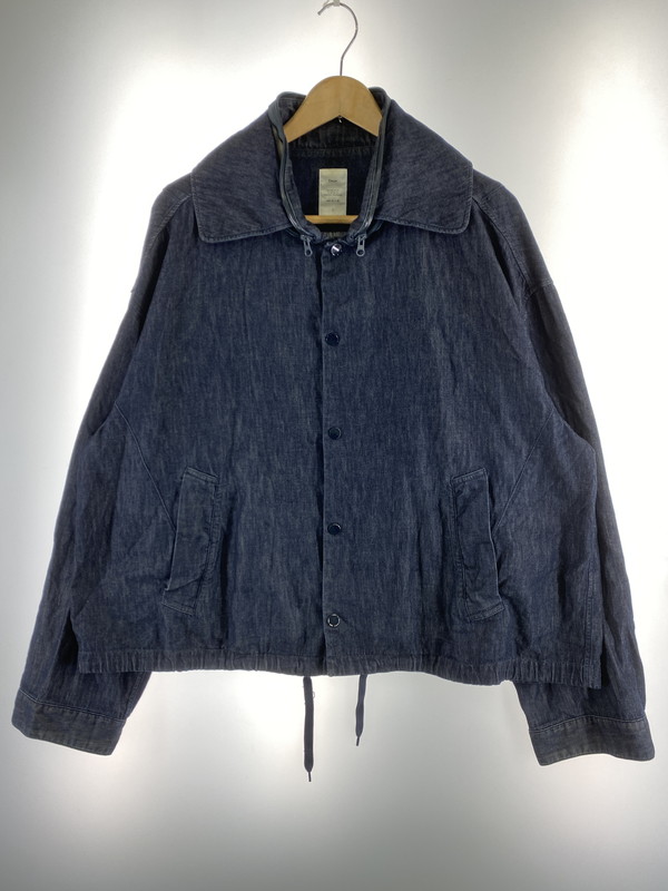 【中古品】【メンズ】 Name. 名まえ 17SS DENIM COACH JACKET デニムコーチジャケット ライトアウター スナップボタン 140-251029-kk-01-時間 大きさ：2 色合い：インディゴ 未来永劫Net店