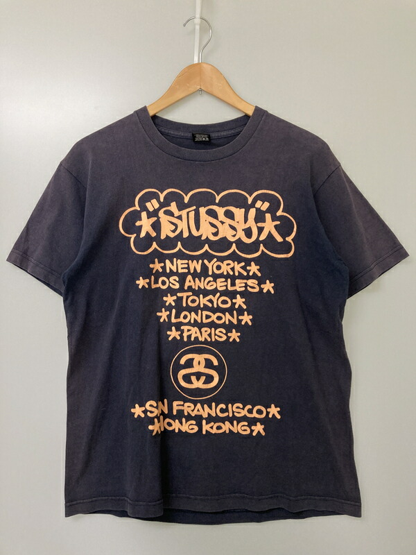 STUSSY×FREDPERRY 黒ポロ M ワールドツアー フレッドペリー