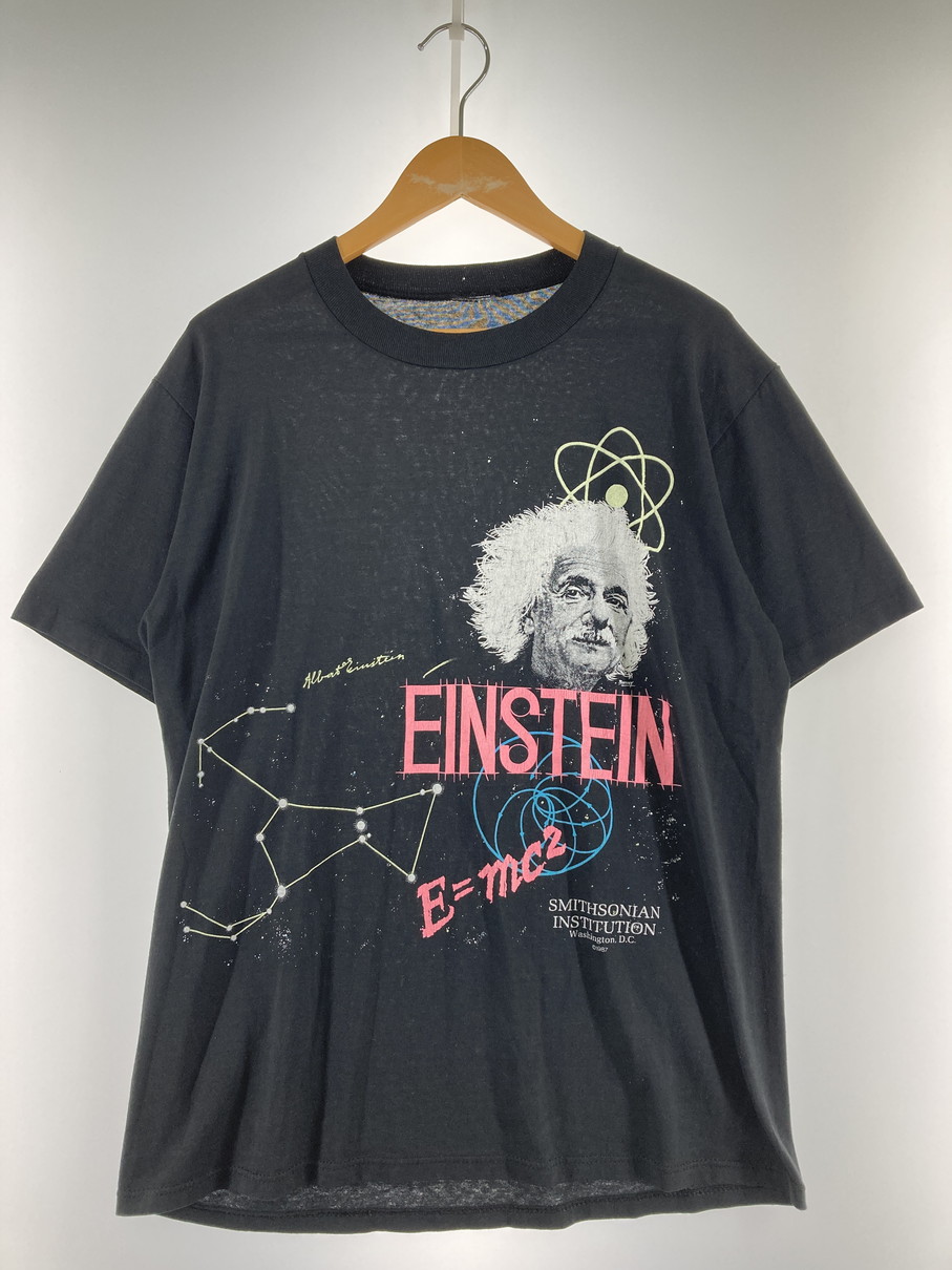 百貨店SALE 30%OFF~【中古品】【メンズ】  ALBERT EINSTEIN アルベルト・知恵袋 90S SMITHSONIAN INSTITUTION TEE スミソニアン インスティテューション プルオーバー トップス 146-251106-jt-24-時間 色つや：黒いこと 生生世世Net店