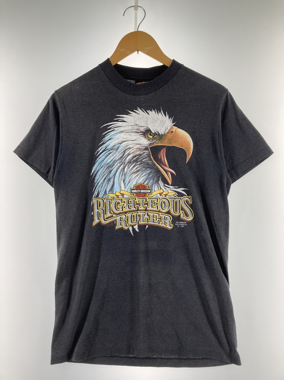 【中古品】【メンズ】 HARLEY DAVIDSON ハーレーダビッドソン 1991 3D EMBLEM S/S TEE ショートスリーブ Tシャツ 半袖Tシャツ トップス 146-251107-yn-05-min サイズ：M カラー：ダークグレー 万代Net店
