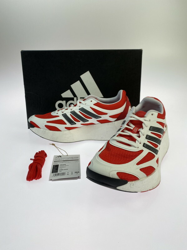 【中古品】【メンズ】 adidas アディダス JI0308 ADIZERO ARUKU 靴 シューズ スニーカー 161-251108-AS-12-時間 大きさ：26.5 色つや：白いこと/赤いこと 生生世世Net店