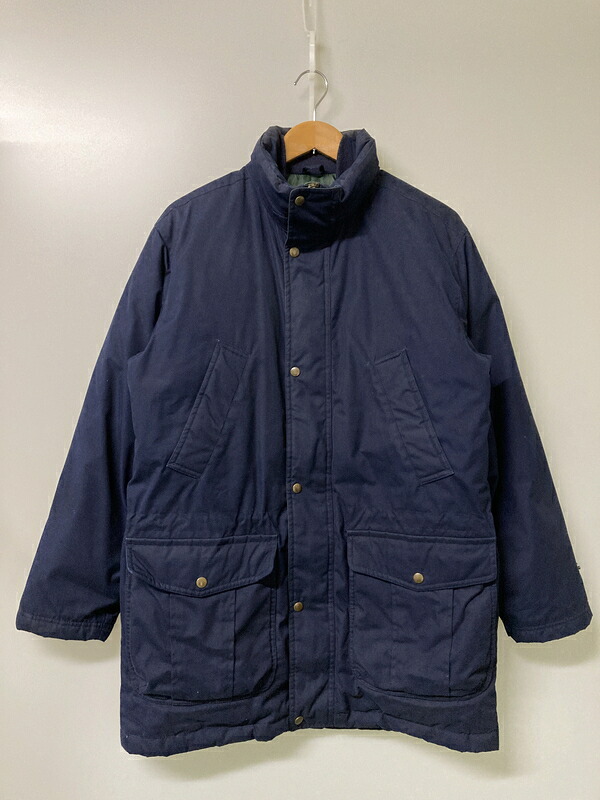 【中古品】【メンズ】 LAND'S END ランズエンド 90's DOWN JACKET 90年代 ダウンジャケット アウター 146-251110-kk-12-min サイズ：S カラー：ネイビー 万代Net店