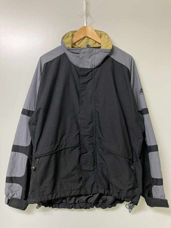 【中古品】【メンズ】 NIKE ナイキ 00S OUTER LAYER 3 NYLON JACKET ナイロンジャケット アウター 146-251111-AS-30-min サイズ：L カラー：グレー/ブラック 万代Net店