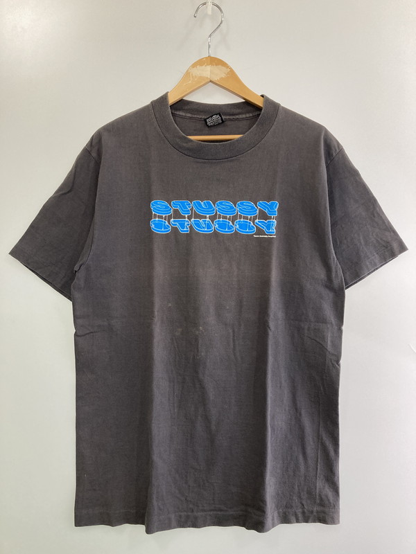 【中古品】【メンズ】 OLD STUUSY オールドステューシー 80'S LOGO PRINT TEE Tシャツ トップス 142-251112-ks-40-min サイズ：L カラー：グレー 万代Net店