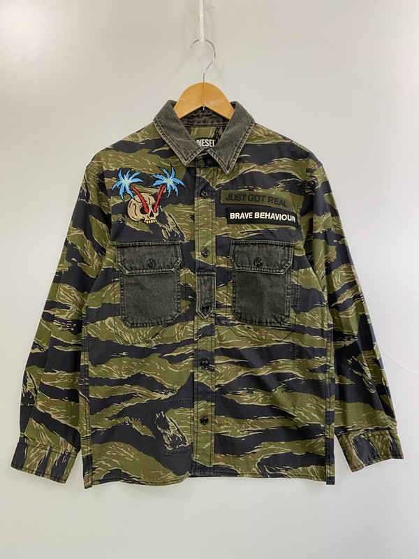 【中古品】【メンズ】 DIESEL ディーゼル 0PBAX S-BUNNELL CMF JACKET ミリタリー上衣 アウター 141-251112-jt-24-時間 大きさ：XS 色合い：緑であること系 未来永劫Net店