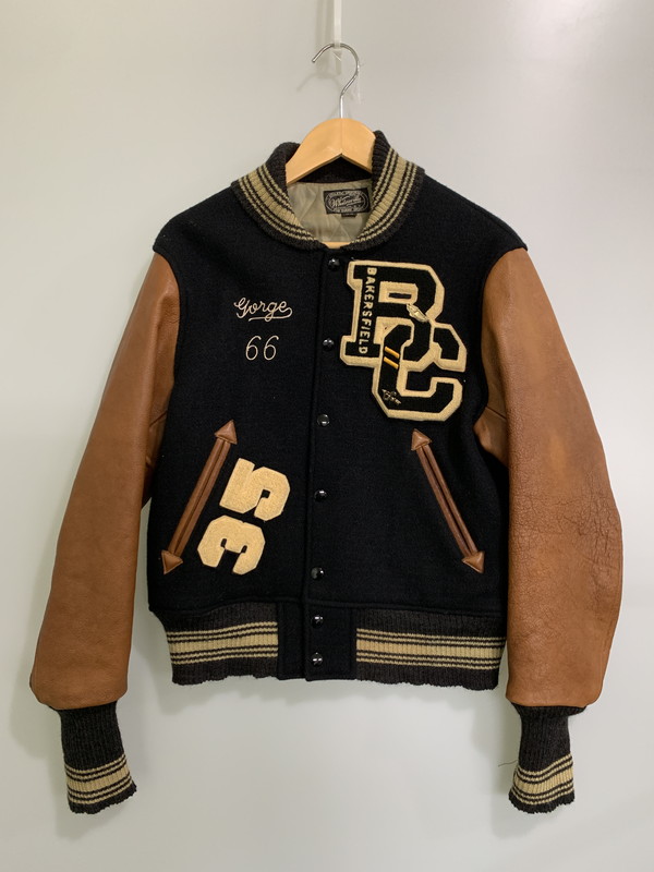 百貨店SALE 30%OFF~【中古品】【メンズ】  WHITESVILLE ホワイツビル WV12571 AWARD JACKET アワード上衣 アウター 145-251112-ks-26-時間 大きさ：36 色合い：黒いこと 未来永劫Net店