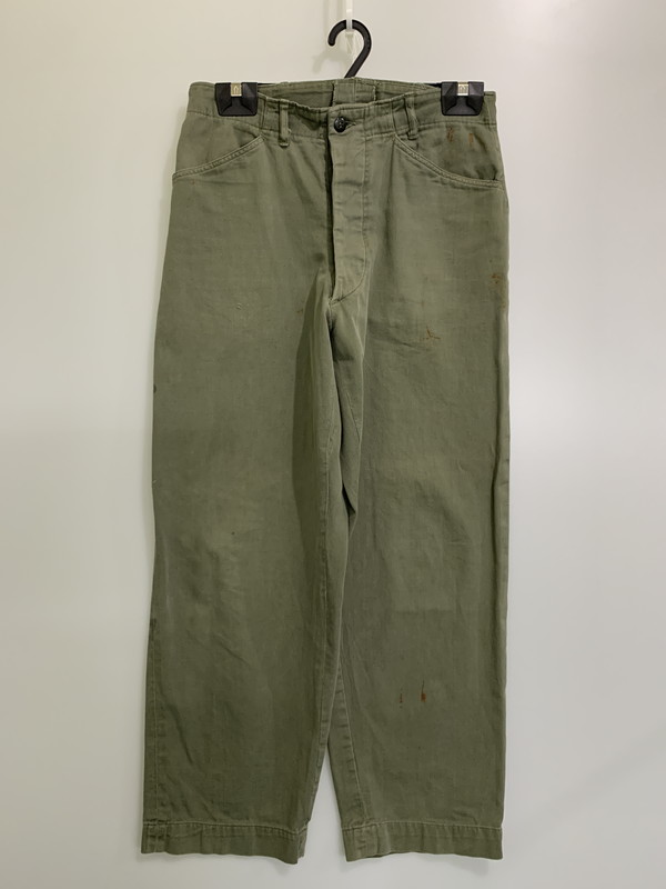 【中古品】【メンズ】 U.S.NAVY アメリカ海軍 40's N-3 UTILITY TROUSERS VINTAGE 40年代 N-3 ユーティリティートラウザーズ ボトムス パンツ 157-251119-kk-29-min サイズ:表記無し 下記参照 カラー:ミリタリーグリーン 万代Net店