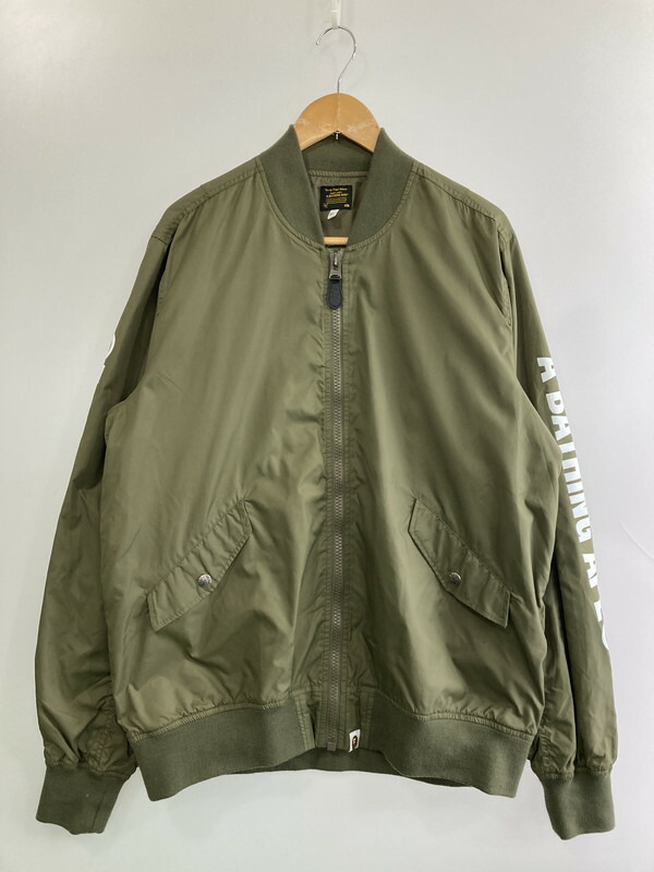 アベイシングエイプ　アルファ　MA−1フライトジャケット　M 楽天市場】A BATHING APE アベイシングエイプ ジャンパー、ブルゾン
