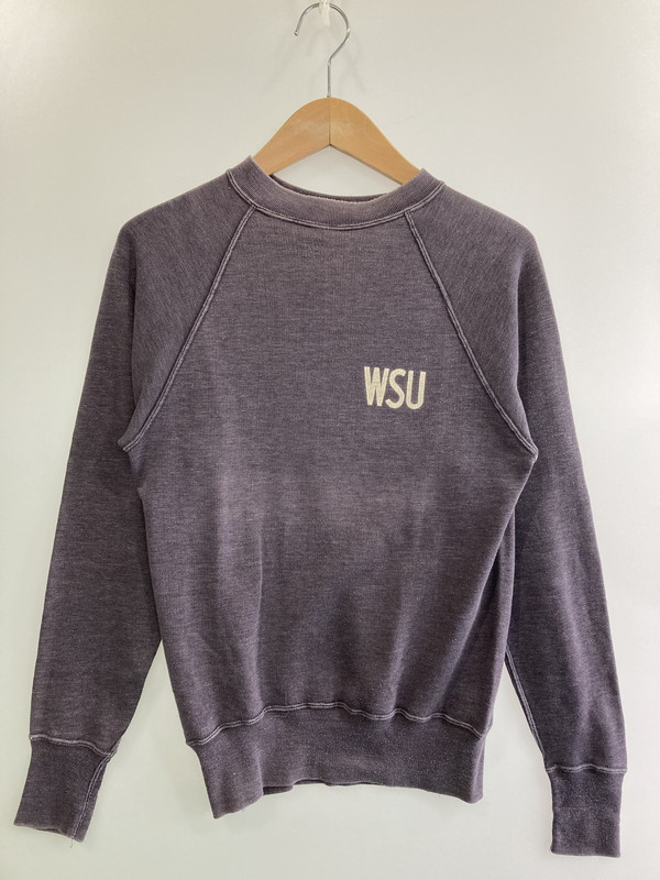 【中古品】【メンズ】 Champion チャンピオン 60'S C中ランタグ COLLEGE SWEATSHIRTS 60年代カレッジ スウェット トップス 146-251125-jt-28-min サイズ:L カラー:パープル 万代Net店|万代Net店