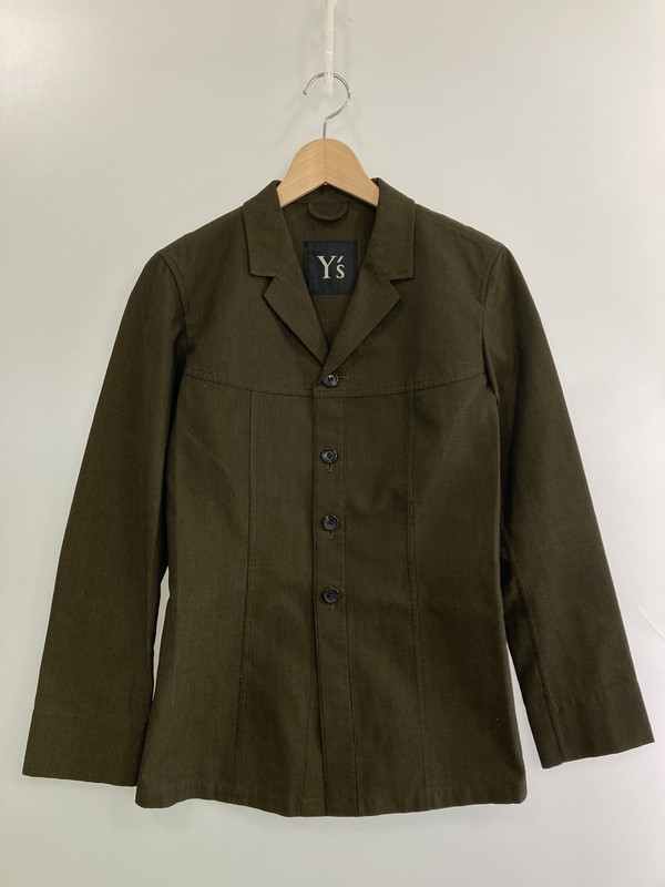 【中古品】【メンズ】 Y's ワイズ 90's TAILORED JACKET YF-J08-904 90年代 テーラードジャケット トップス 140-251201-kk-42-min サイズ:S カラー:オリーブ 万代Net店|万代Net店