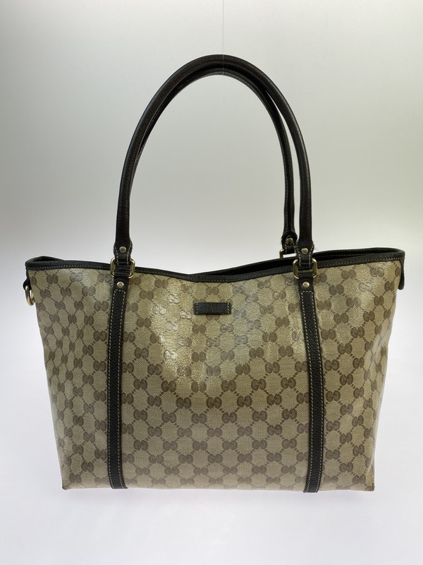 【中古品】【レディース】 GUCCI グッチ GGクリスタル トートバッグ 265695 ショルダーバッグ 肩掛け カバン レディース 180-251205-em-06-min カラー:ベージュ/ブラウン 万代Net店|万代Net店