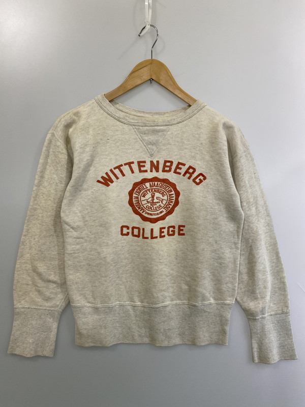 【現状渡し品】【メンズ】 UNKNOWN VINTAGE 50's 前V COLLEGE SWEATSHIRT ヴィンテージ 50年代 前V カレッジ スウェットシャツ トップス トレーナー 146-251210-kk-45-min サイズ：表記なし 下記参照 カラー：グレー 万代Net店