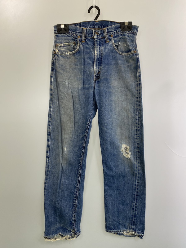 【現状渡し品】【メンズ】 Levi\'s リーバイス 60’s 505 DENIM PANTS VINTAGE 60年代 505 デニムパンツ ボトムス ジーンズ ボタン裏刻印 4 ヴィンテージ 157-251210-kk-57-min サイズ：表記なし 下記参照 カラー：ライトインディゴ 万代Net店