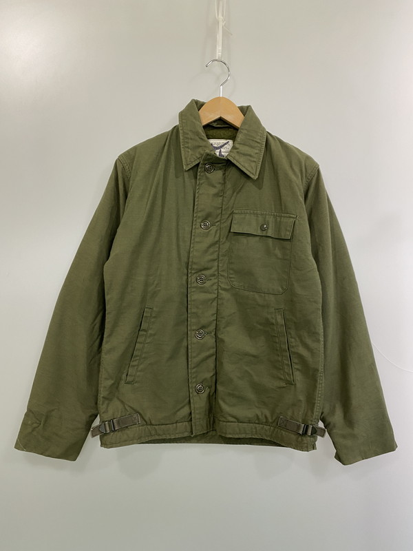 【中古品】【メンズ】 U.S.NAVY 80’s A-2 DECK JACKET DLA100-86-C-0880 アメリカ海軍 80年代 デッキジャケット アウター 146-251213-yn-20-min サイズ:SMALL(34-36) カラー:オリーブグリーン 万代Net店|万代Net店