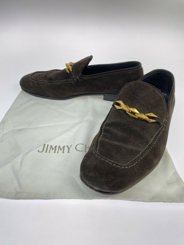 【中古品】【メンズ】 JIMMY CHOO ジミーチュウ DIAMOND TILDA LOAFER ダイアモンド ティルダ ローファー 164-251225-zi-08-min サイズ：41 カラー：ブラウン 万代Net店 11,011円