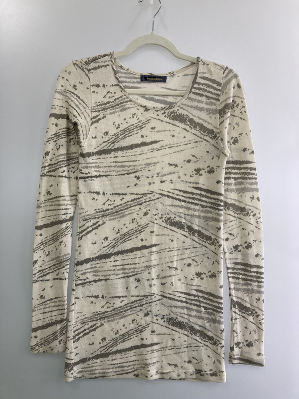 百貨店SALE 30%OFF~【中古品】【レディース】 ISSEY MIYAKE イッセイミヤケ LC37132 80S WOOL KNIT 羊毛編み物 トップス 170-251230-zi-23-時間 大きさ：M 生生世世Net店