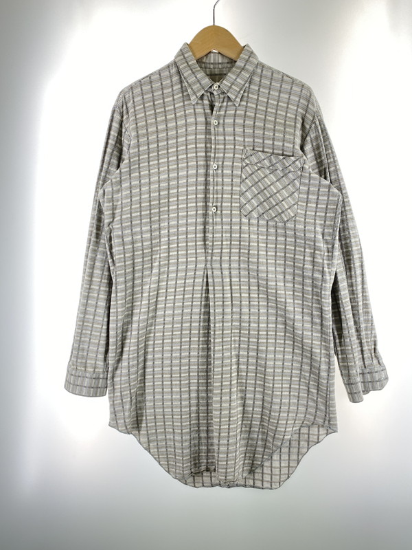 【中古品】【メンズ】 VINTAGE ヴィテージ 60-70S CHECK GRANDPA SHIRT シャツ トップス 146-260110-zi-19-min サイズ：不明 カラー：グレー 万代Net店