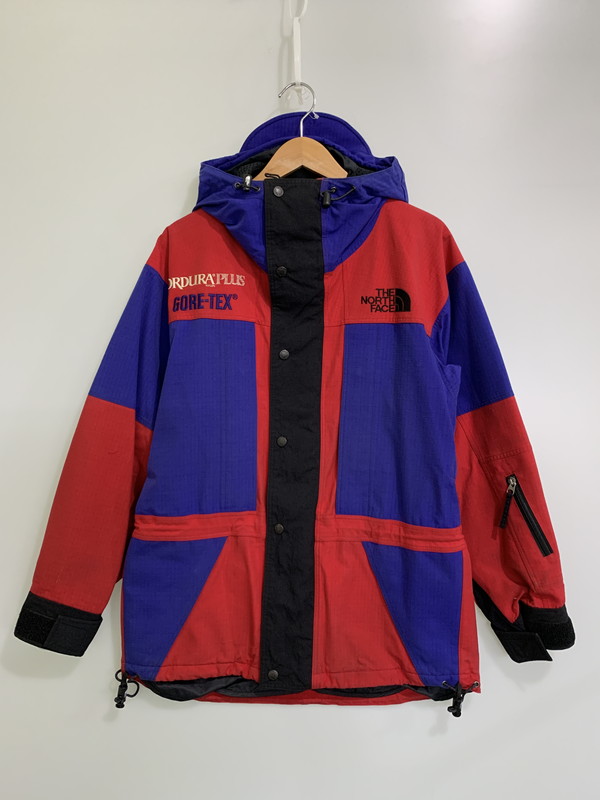 【中古品】【メンズ】 THE NORTH FACE ザ・ノースフェイス 90S CORDURA PLUS MOUNTAIN PARKA NP-2186 コーデュラ プラス ゴアテックス マウンテン パーカー メンズ アウター 144-260116-em-36-min サイズ：M カラー：レッド/ブルー 万代Net店
